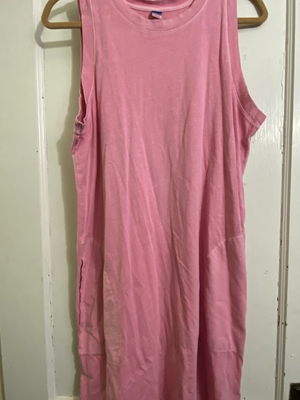 Old Navy Pink Sleeveless Tank Dress with Pockets